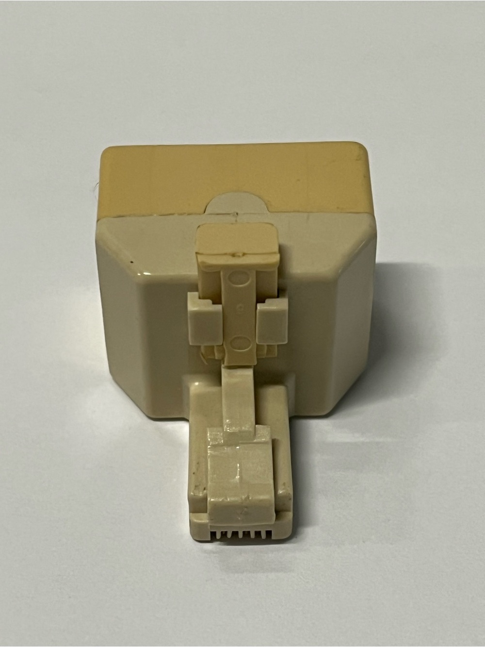 Beige Dual RJ11 Telephone Line Splitter Adapter - Picture 2 of 2